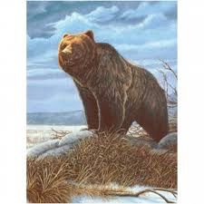 Royal &amp; Langnickel 8.75x11.75in Paint by Numbers Grizzly Bear