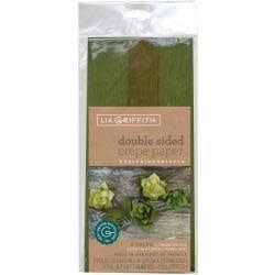 Lia Griffith Extra Fine Crepe Paper Green Tea, Cypress &amp; Ferns, Moss  3-pack