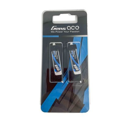 GENS ACE 1600 200mAh 3.7V 45C 1S1P LiPo Battery