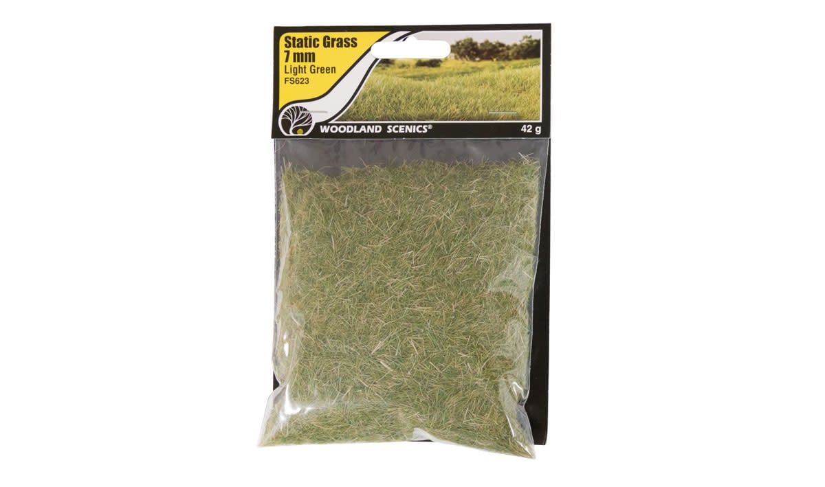 Woodland Scenics Static Grass 7mm Light Green