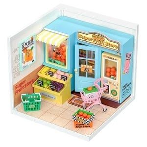 Robotime Super Store Series Daily VC Fruit Store DIY Miniature House Kit