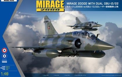 Kinetics MIRAGE 2000D WITH DUAL GBU-12822 (1/48)