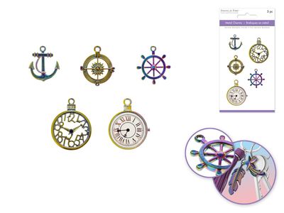 Forever In Time Metal Finish Charms Nautical Theme