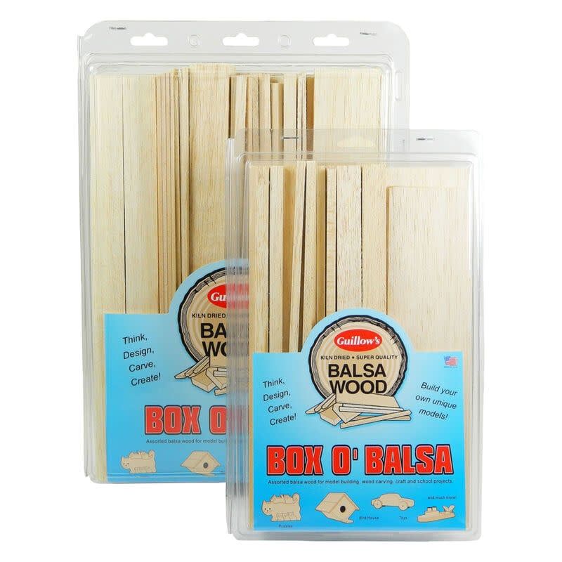 Guillows Box-O-Balsa 1# Random Sizes