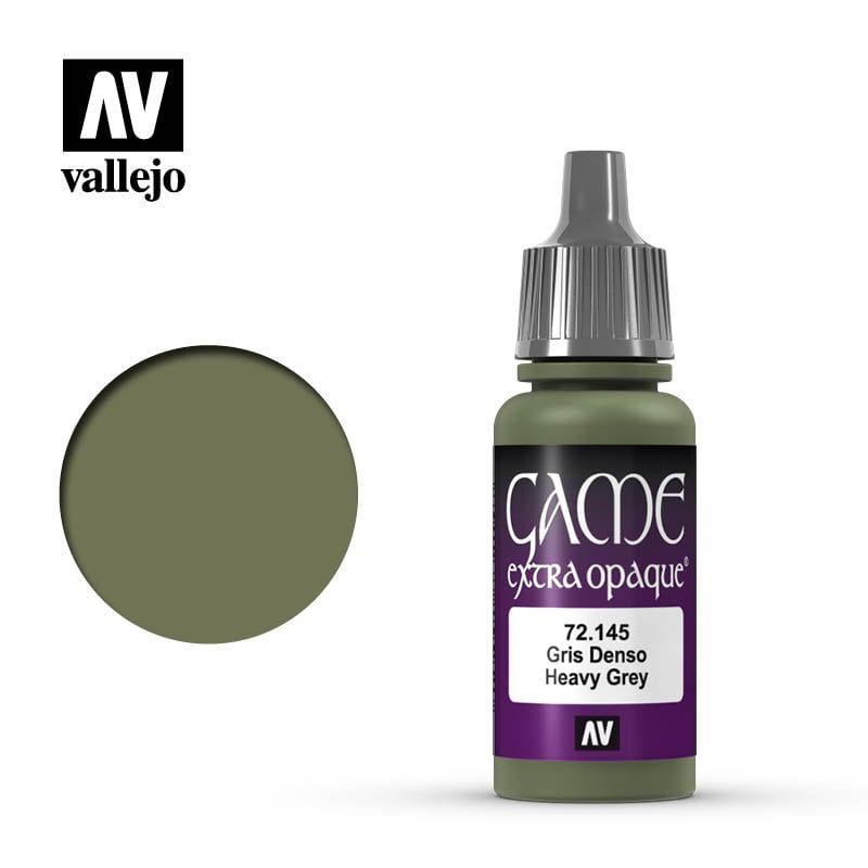 Vallejo Extra Opaque Heavy Grey Game Color Acrylic 17ml