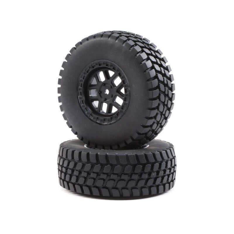Team Losi 1/10 Alpine Front/Rear 2.2/3.0 Pre-Mounted Tires, 12mm Hex (2): Baja Rey