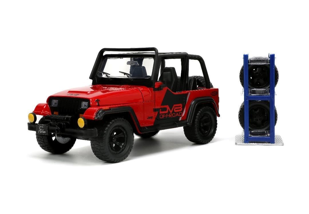 Jada Toys 1/24 "Just Trucks" with Rack - 1992 Jeep Wrangler