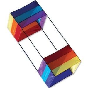 Premier Kites  40â€x20â€ Rainbow Box Nylon Kite