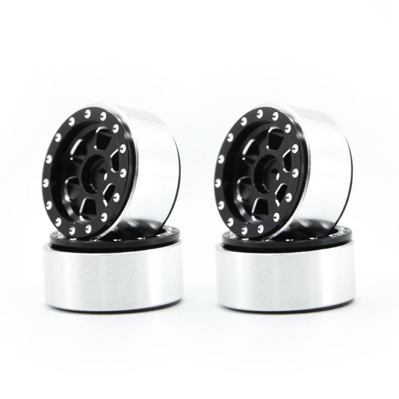 Hobby Details 1.0&quot; CNC Aluminum Beadlock Wheels,TRX-4M(Black)(4)