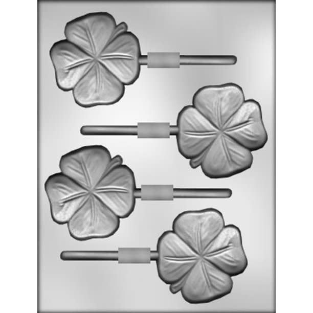 CK Products 2in Four Leaf Clover Sucker Chocolate Mold