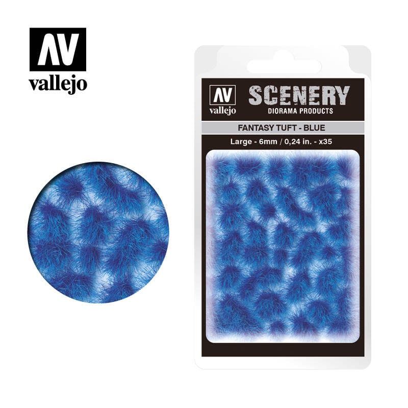 Vallejo FANTASY TUFT BLUE LARGE, 6MM, 35 UNITS