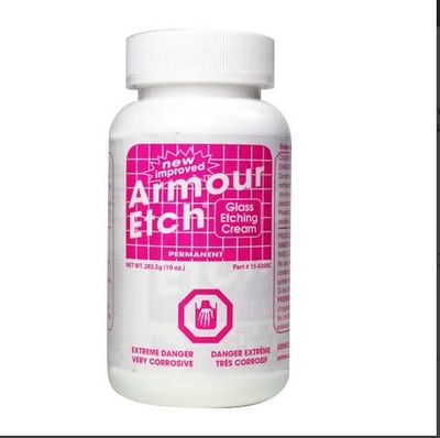 Armor Products Canadian Armour Etch Glass Etching Cream 10oz