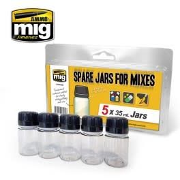 Ammo of MIG 35ml Spare Jars for Mixes 5pc