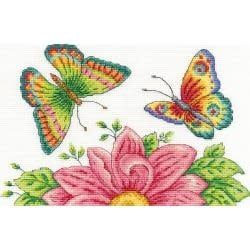 DMC Corporation Counted Cross Stitch Kit 10"X6.5" Butterfly Garden