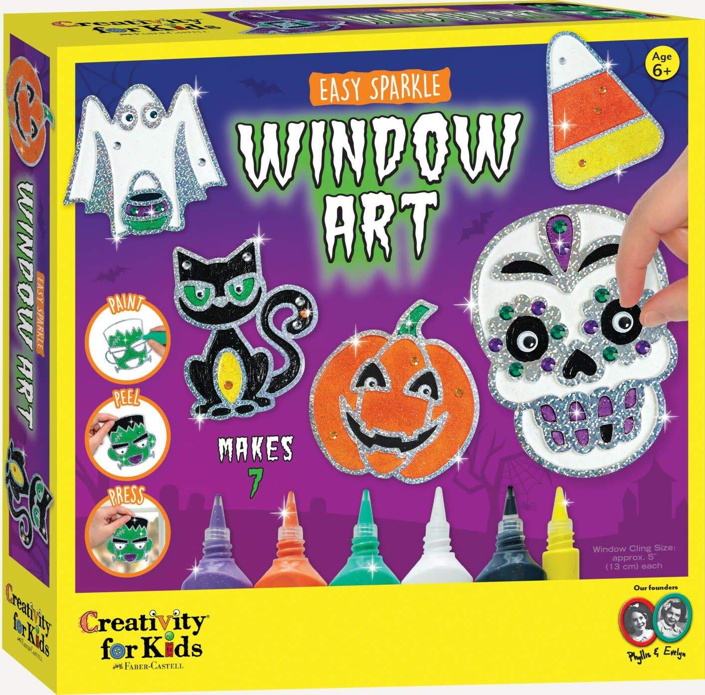 Creativity for Kids Halloween Easy Sparkle Window Art