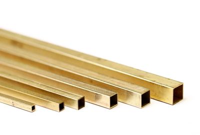 Albion SB3M 5.55x5.55mm Square Brass Tube 2pc/Sleeve