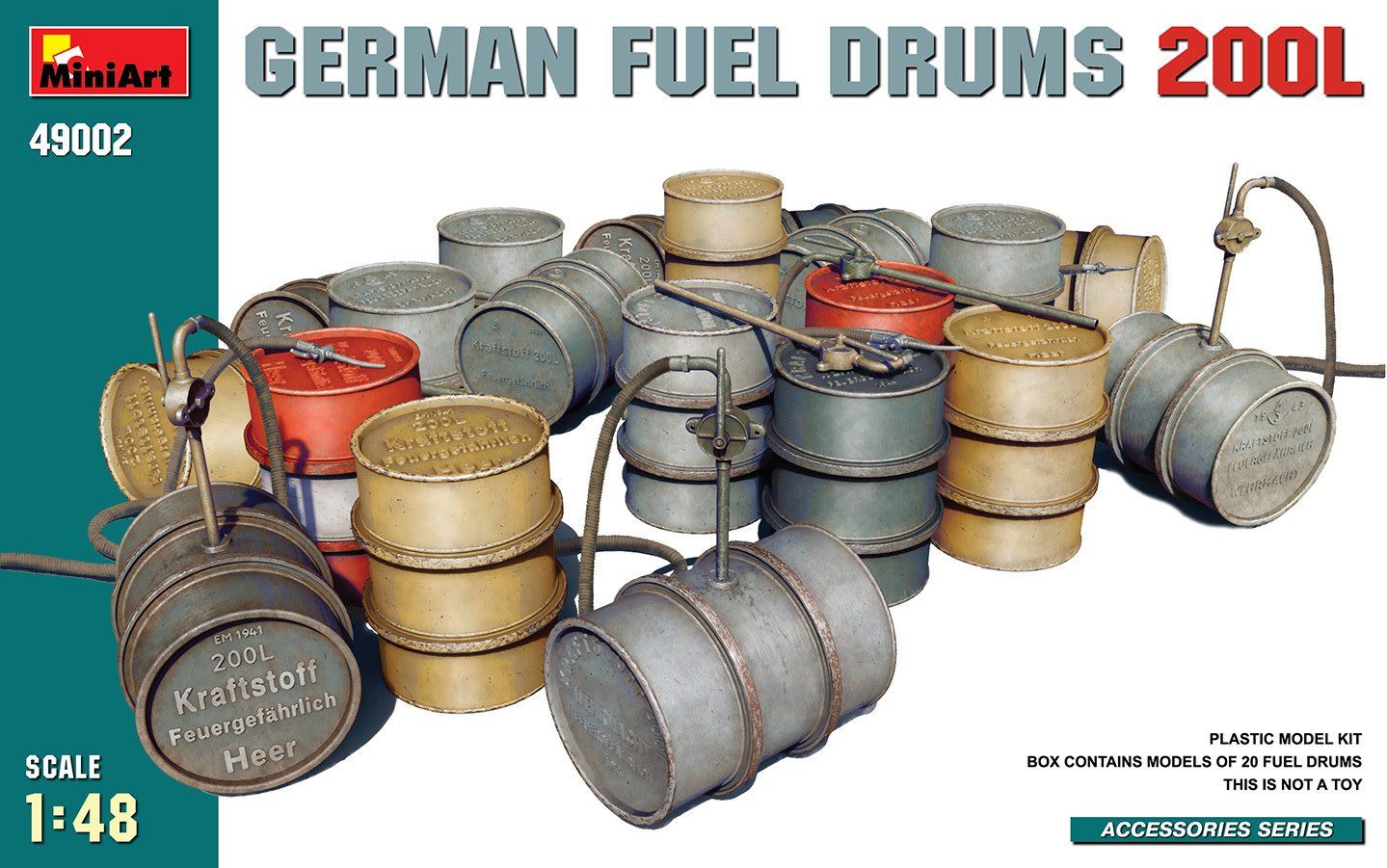 Miniart 1/48 German Fuel Drums 200L