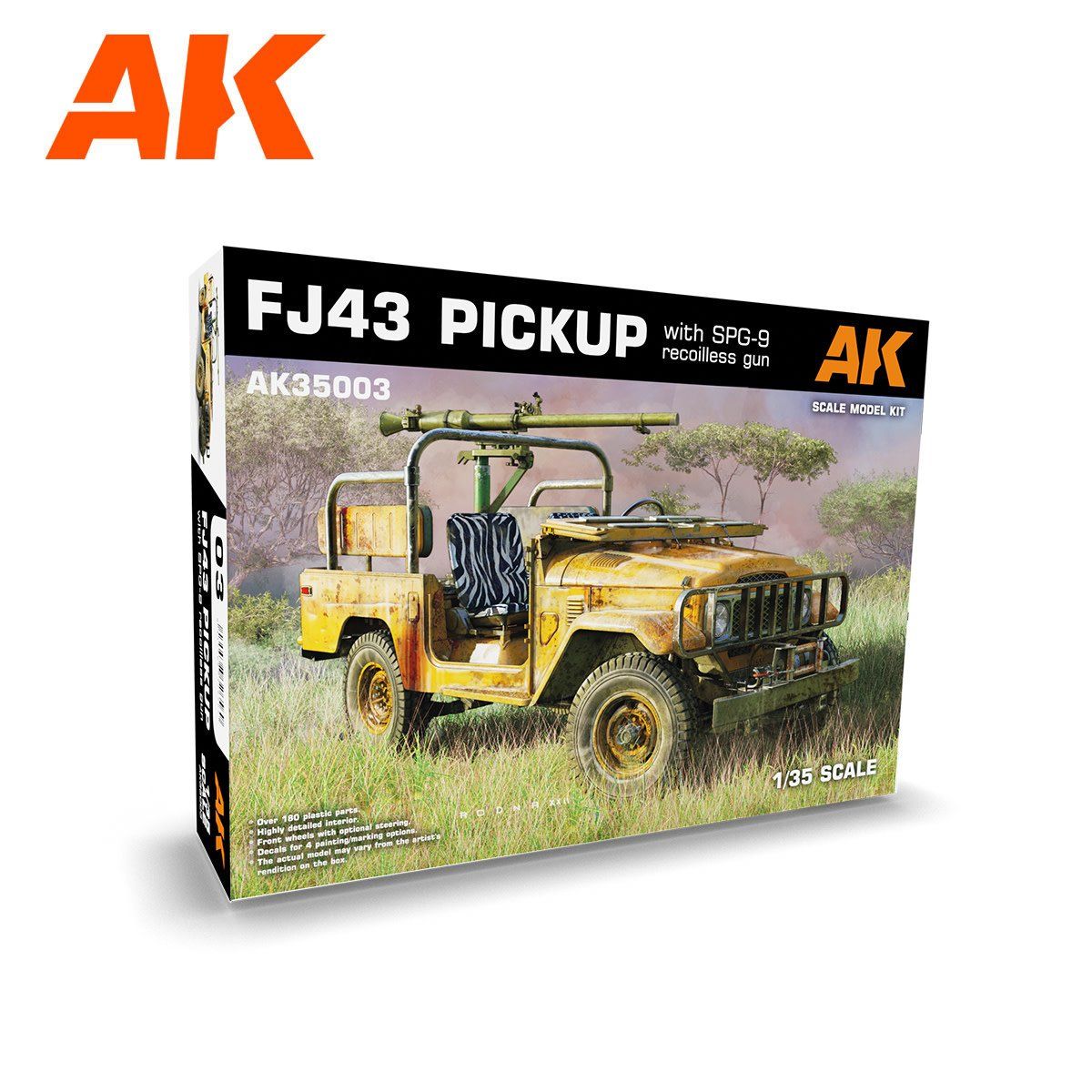 AK Interactive 1/35 FJ43 Pickup with SPG 9 Recoilless Gun