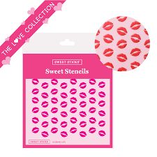 Sweet Sticks Stencils Kissing Lips