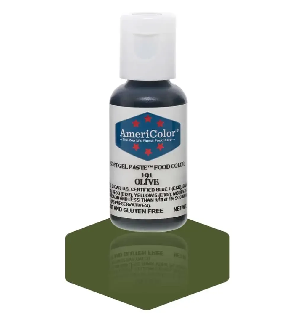 AmeriColor 0.75oz Soft Gel Paste Olive