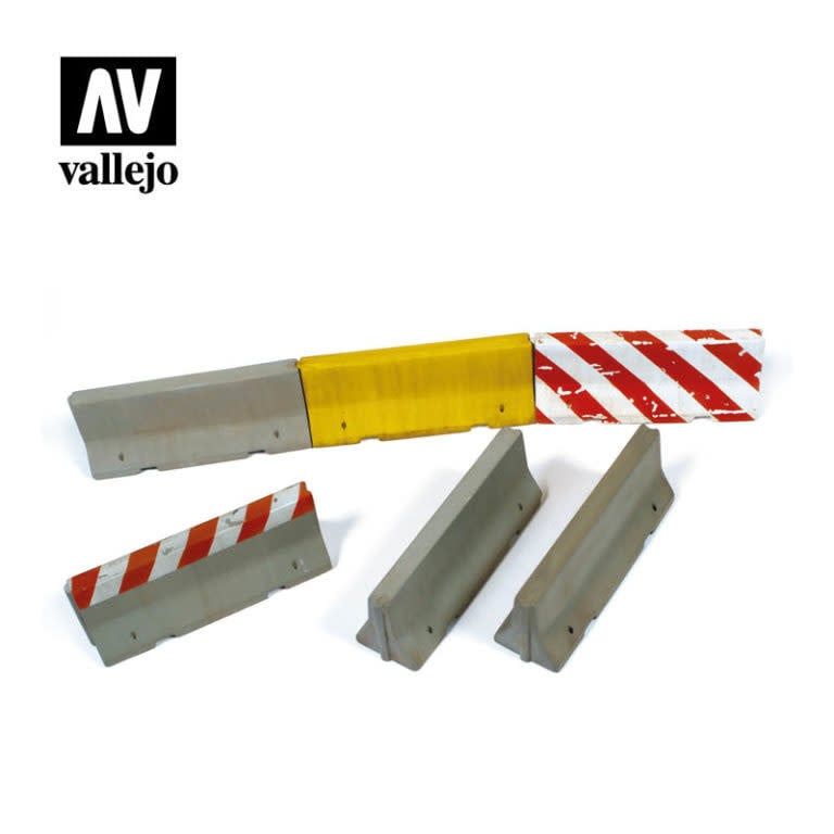 Vallejo 1/35 Concrete Barriers 4 Pc