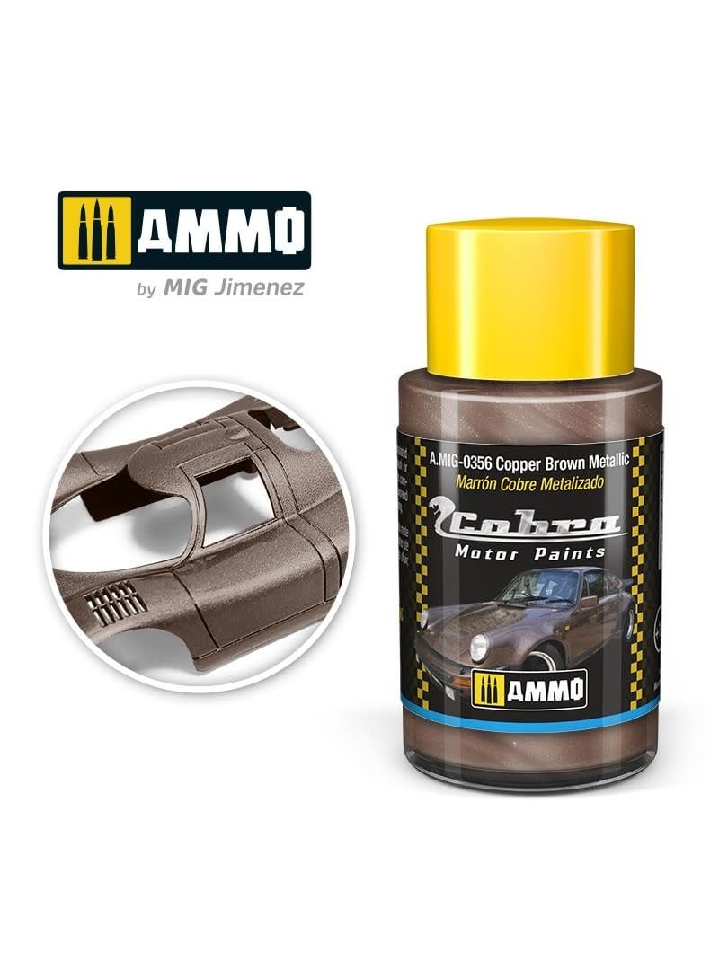 Ammo of MIG Cobra Motor Copper Brown Metallic 30ml
