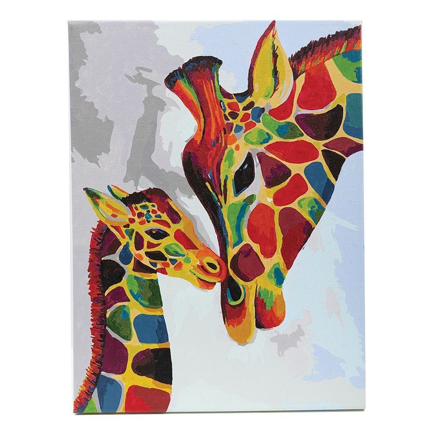 Craft Buddy Colourful Giraffes Paint by Number