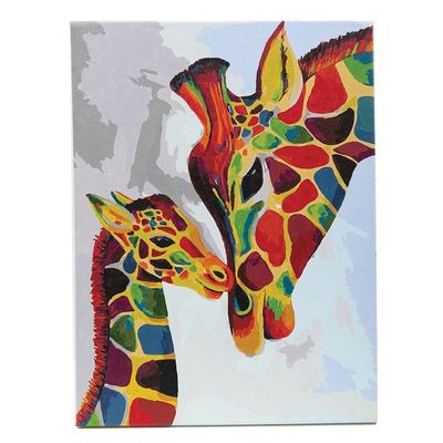 Craft Buddy Colourful Giraffes Paint by Number