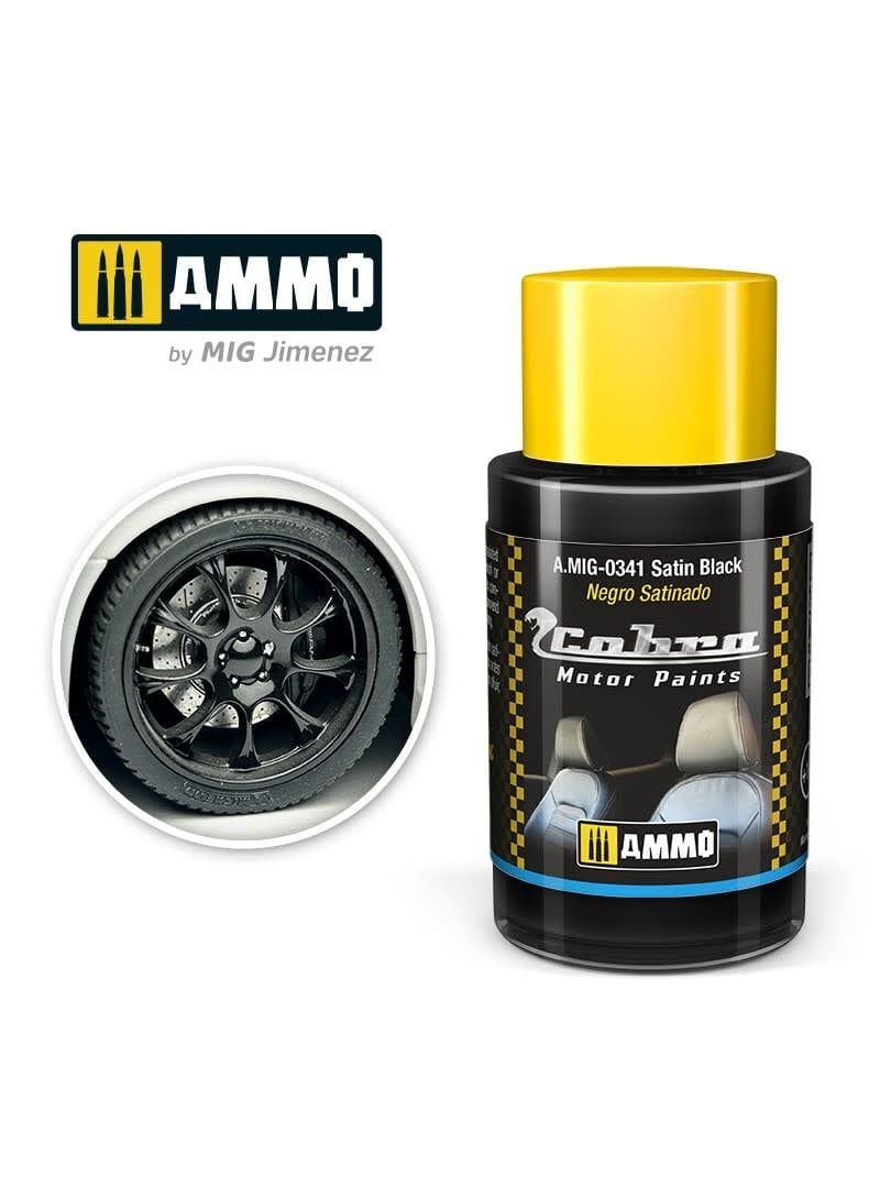 Ammo of MIG Cobra Motor Satin Black 30ml