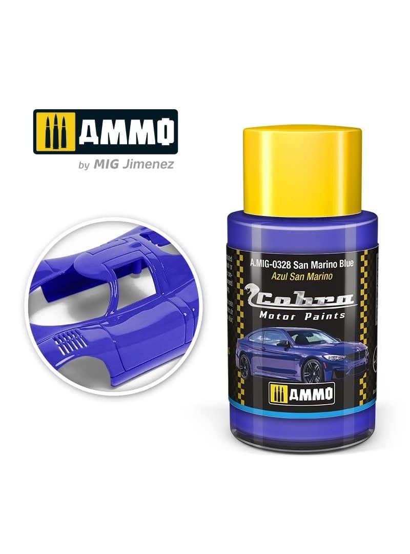 Ammo of MIG Cobra Motor San Marino Blue 30ml