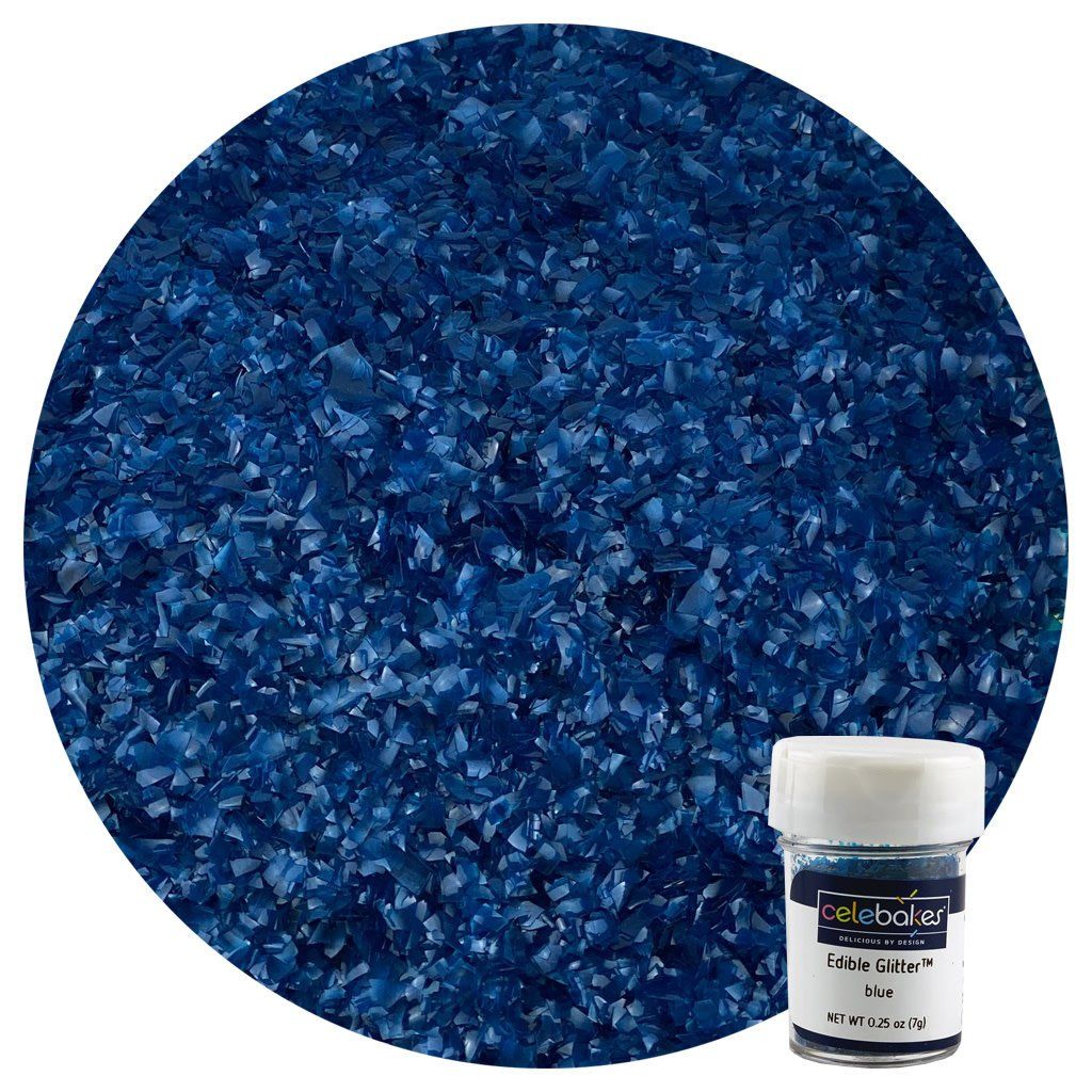 Celebakes CB Blue Edible Glitter 1/4oz