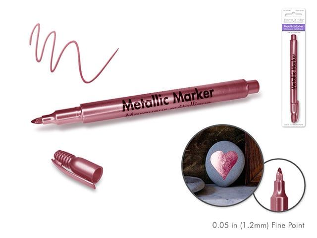 Forever In Time Metallic Marker 1.2mm Fine Point Rose Platinum