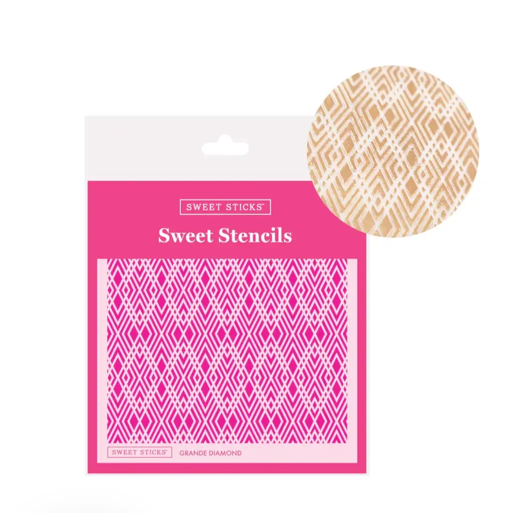 Sweet Sticks Stencils Petal Diamond Pattern