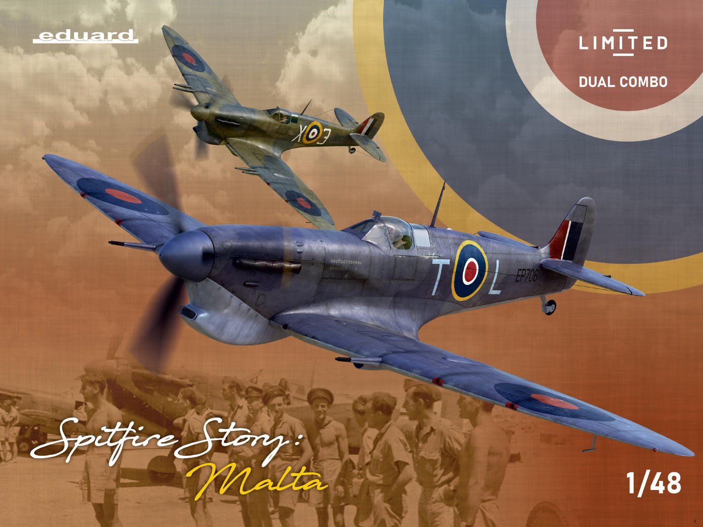 Eduardo 1/48 Spitfire Story: Malta Dual Combo Limited Edition