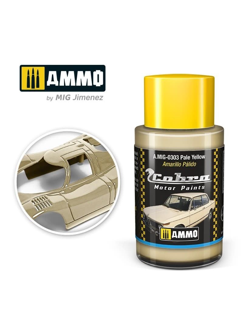 Ammo of MIG Cobra Motor Pale Yellow 30ml