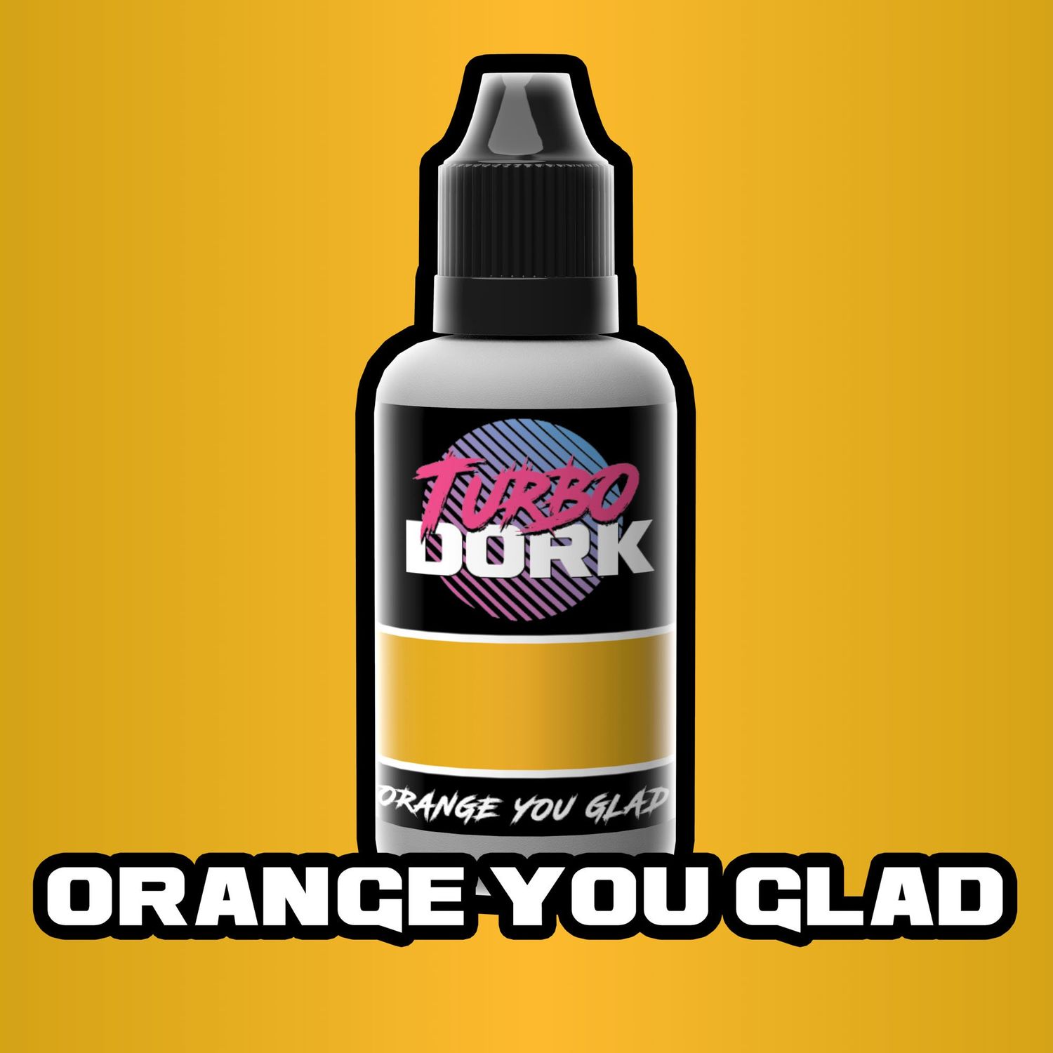 Turbo Dork Orange You Glad Metallic Acrylic Paint 20ml