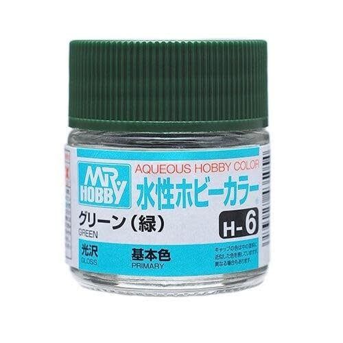 Gunze  Aqueous Color H6 Gloss Green 10ml Bottle