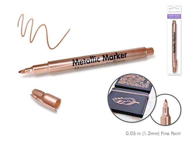 Forever In Time Metallic Marker 1.2mm Fine Point Copper