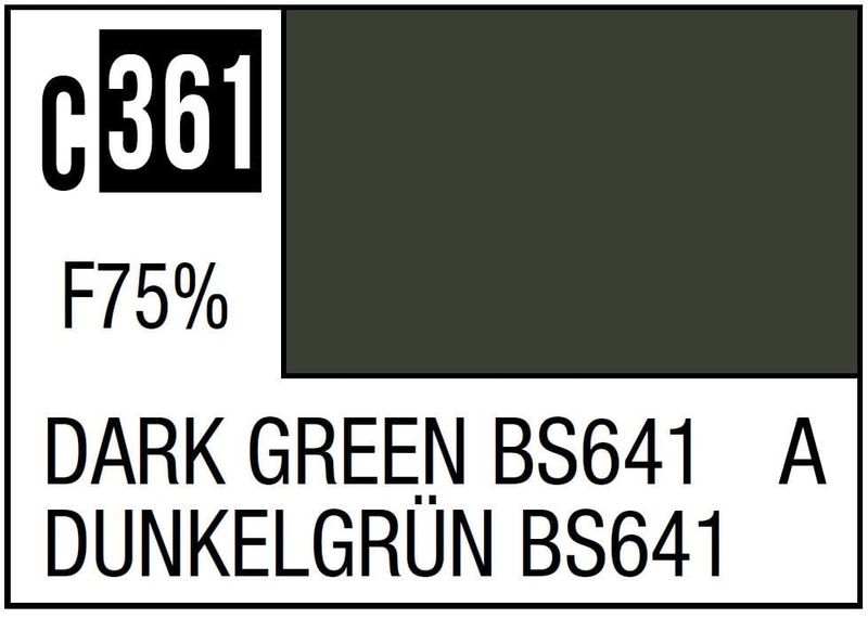 Color 361 Gunze Mr. Color 361 Dark Green BS641, WWII Mid-Late RAF Standard Color ...