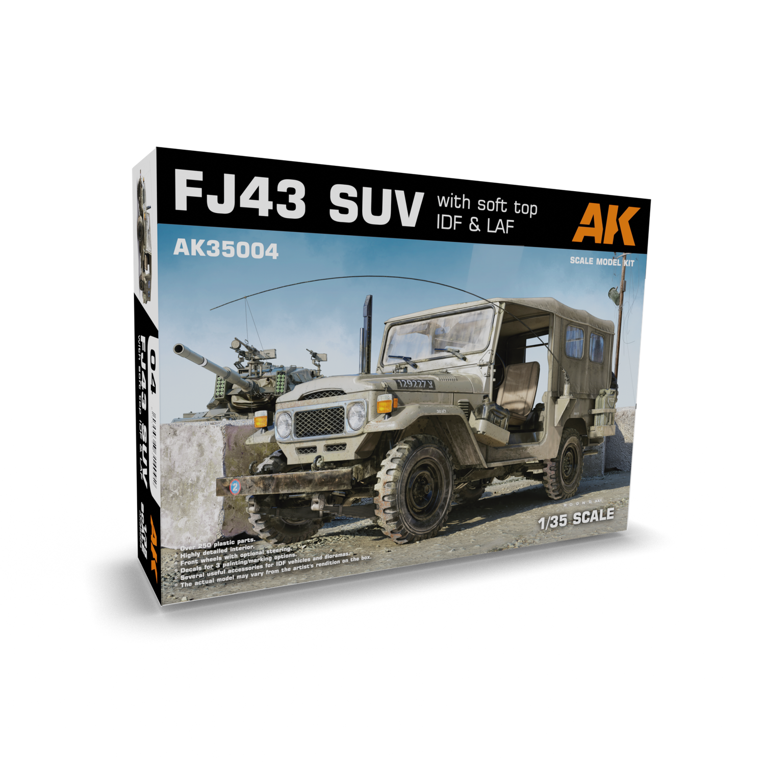 AK Interactive 1/35 FJ43 SUV with Soft top IDF &amp; LAF