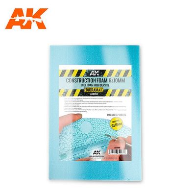 AK Interactive Constrution Foam 6&amp;10mm Grey 195x295mm