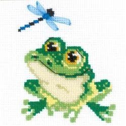 RIOLIS Counted Cross Stitch Kit 6&quot;X6&quot; Little Frog