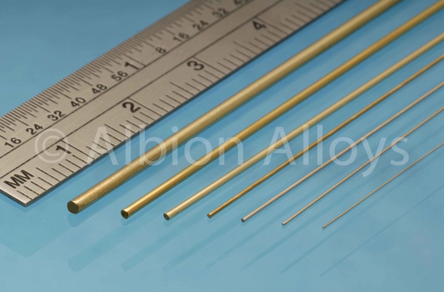 Albion BW15 1.5mm Brass Rod 7pc/Sleeve