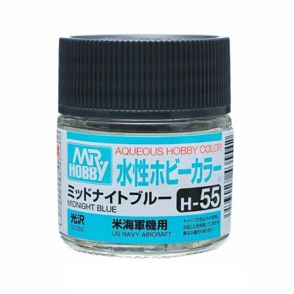 Gunze  Aqueous Color H55 Gloss Midnight Blue 10ml Bottle