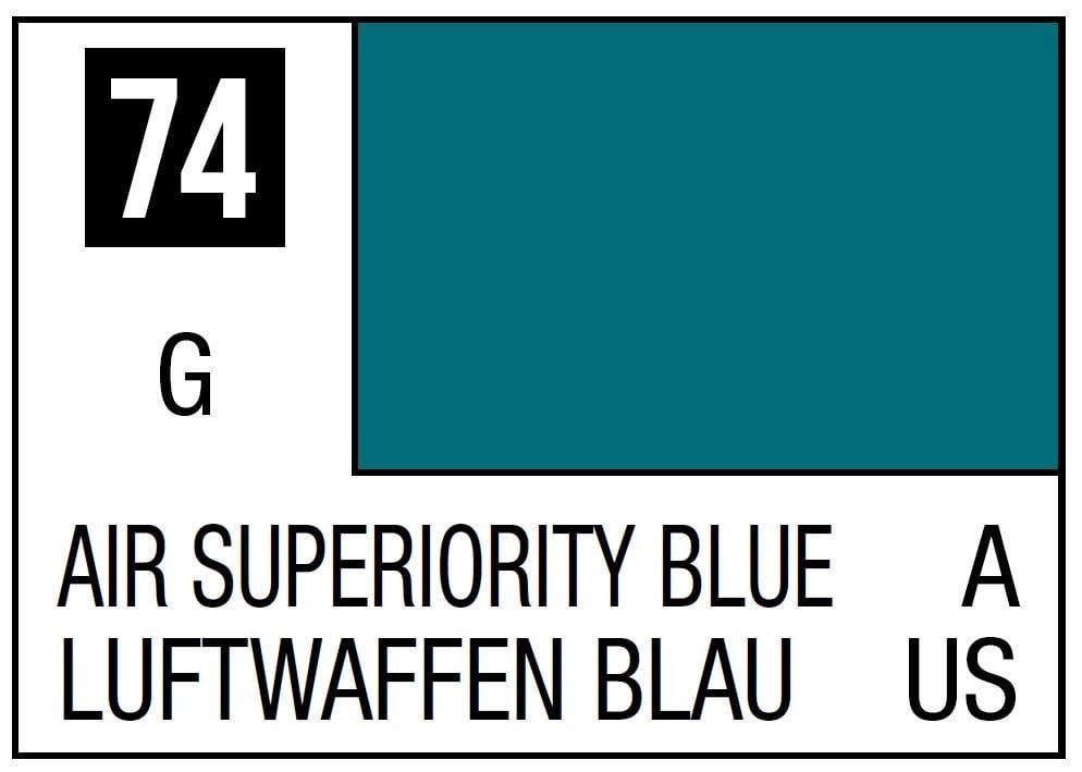 Gunze Mr. Color 74 Air Superiority Blue (Gloss/Aircraft) 10ml