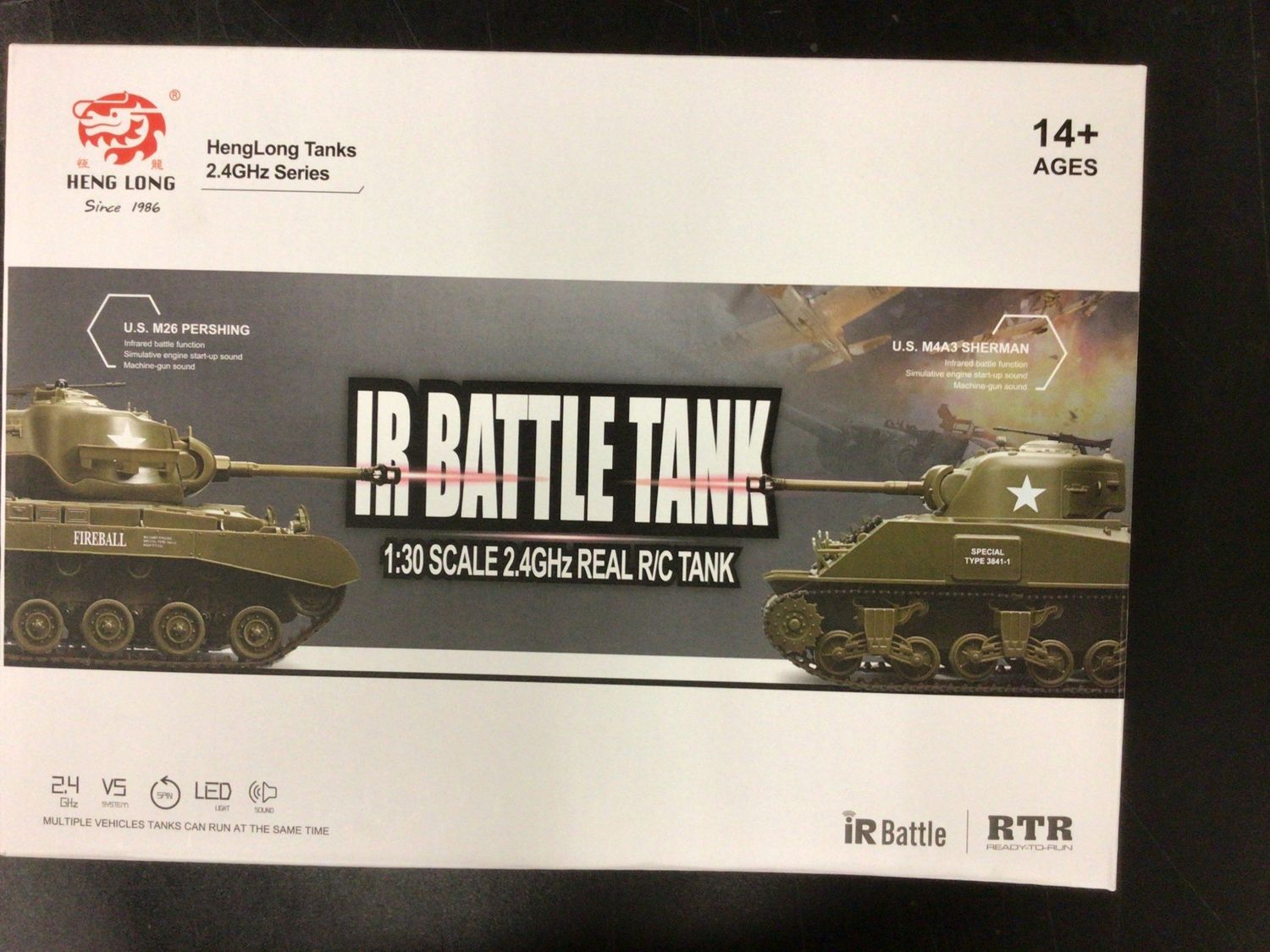 RC Pro 1/30 U.S M4A3 Sherman RC IR Tank