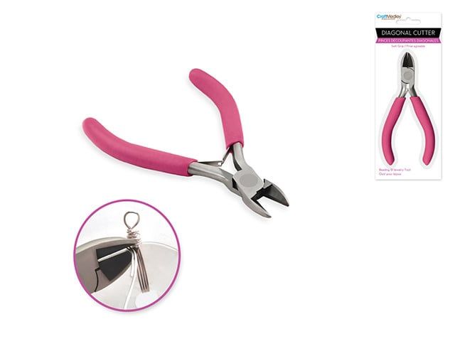 CraftMedley Beading Jewelry Tool Diagonal Cutters with Soft Grip Handle