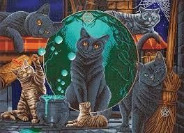Craft Buddy Magical Cats Mounted Crystal Art Kit
