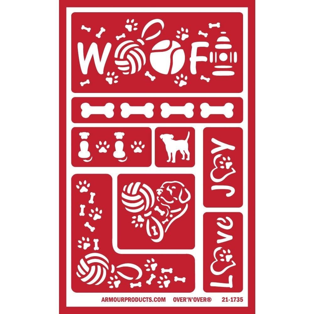 Armor Products Armour Etch Stencil Dogs