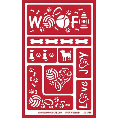 Armor Products Armour Etch Stencil Dogs